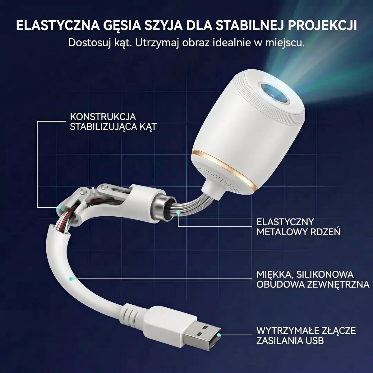 𝐒𝐂𝐍𝐃𝐑®🌃Ostatni dzień promocji! 🌃 – Projektor nocny – Inteligentny holograficzny projektor gwiazd🌃9