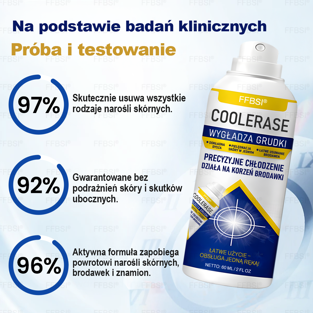 FFBSI®  CoolErase Spray do regeneracji skóry☘️(Brodawe, Pęcherze, Wypryski, Łuszczyca, Zmiany skórne, Trądzik, Skórne narośle, Blizny, Pieprzyki)