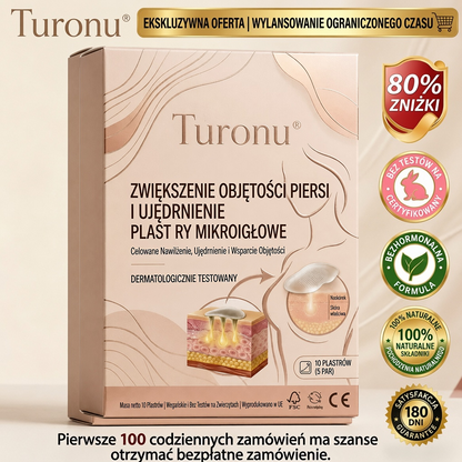 🍒Turonu® 👩‍⚕️ Zaawansowanynano-mikroigłowy plaster do ukierunkowanego powiększania biustu