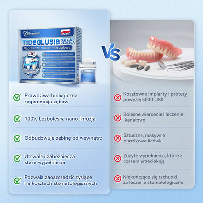 🦷 𝐆𝐥𝐢𝐦𝐦𝐞𝐫𝐥𝐲® 𝐓𝐢𝐝𝐞𝐠𝐥𝐮𝐬𝐢𝐛 Płatki Mikronakłuwające do Naprawy Zębów i Dziąseł | Zaawansowana Aktywacja Komórek Macierzystych – Strips do Naprawy Zębów 🛒