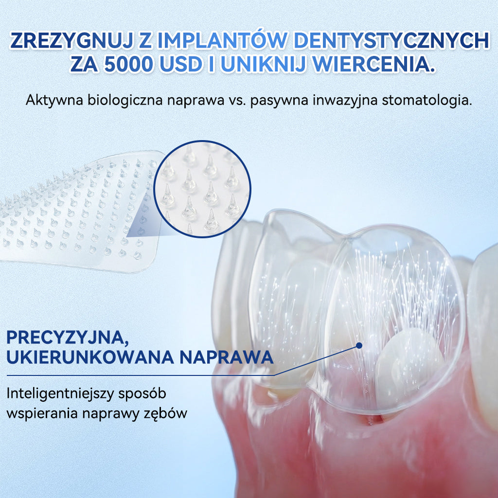 🦷 𝐆𝐥𝐢𝐦𝐦𝐞𝐫𝐥𝐲® 𝐓𝐢𝐝𝐞𝐠𝐥𝐮𝐬𝐢𝐛 Płatki Mikronakłuwające do Naprawy Zębów i Dziąseł | Zaawansowana Aktywacja Komórek Macierzystych – Strips do Naprawy Zębów 🛒
