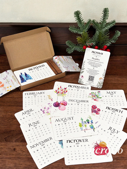 🌱Eco-Friendly Plantable “Timeless” Seed Calendar 2027 ✨ Plan • Plant • Grow • Enjoy