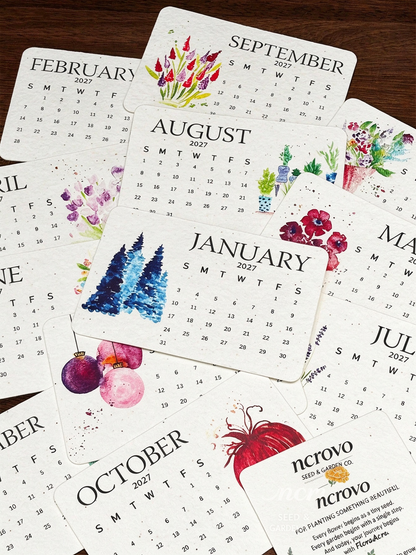 🌱Eco-Friendly Plantable “Timeless” Seed Calendar 2027 ✨ Plan • Plant • Grow • Enjoy